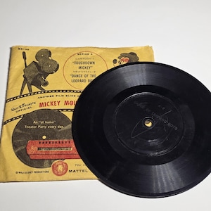1950s Mickey Mouse Club Newsreel Series A 78rpm Vinyl Record