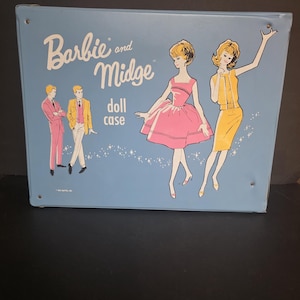 Vintage 1963 Barbie & Midge Doll/Clothing Carrying Case