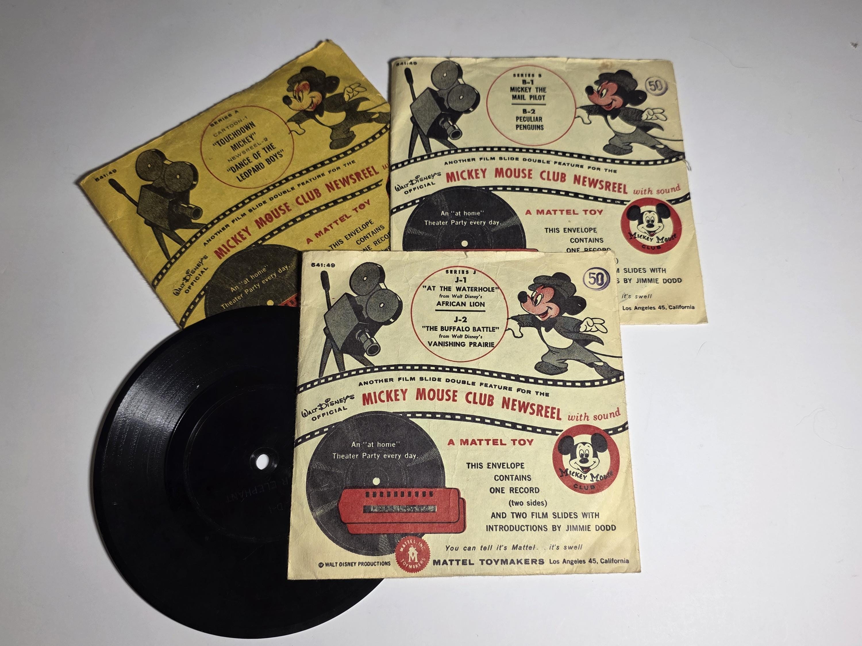 1950年代ヴィンテージミッキーマウスクラブマウスカートゥーナーセット