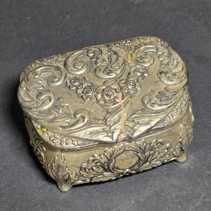 Vintage Metal Trinket Box