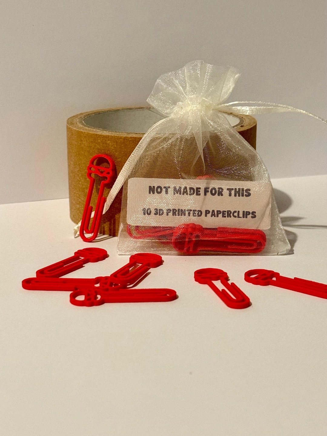 Paperclip Not Rounded Burger Paperclip 10 Pack | 3D Printed Novelty Paperclips | Not Made for ...