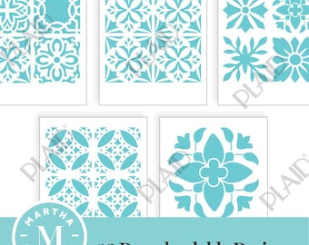 Tiles - Martha Stewart SVG Stencil Bundle