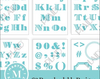 Decorative Alphabet - Martha Stewart SVG Stencil Bundle