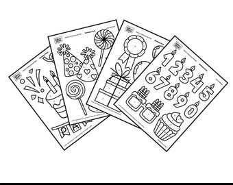 Geburtstagsparty - Galerieglas Digital Pattern Pack