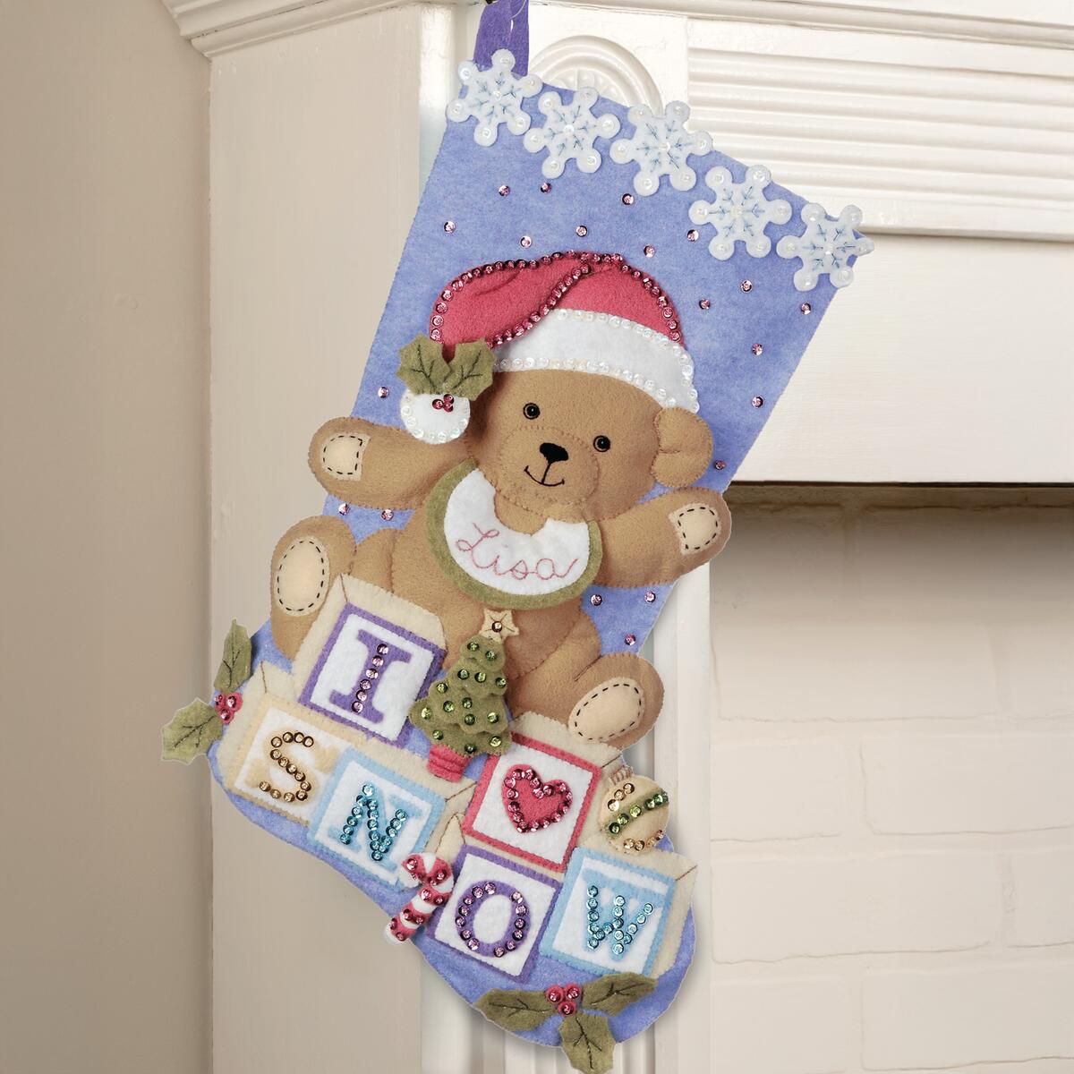 Baby Bear - Bucilla Digital Stocking Pattern - Etsy