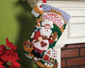 Santa's Sweet Shop - Bucilla Digital Stocking Pattern