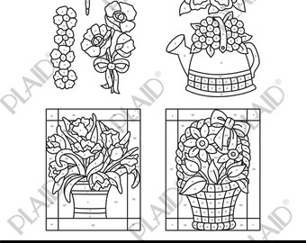 Spring Florals - Gallery Glass Digital Pattern Pack