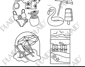 At The Beach 2 - Gallery Glass Digital Pattern Pack