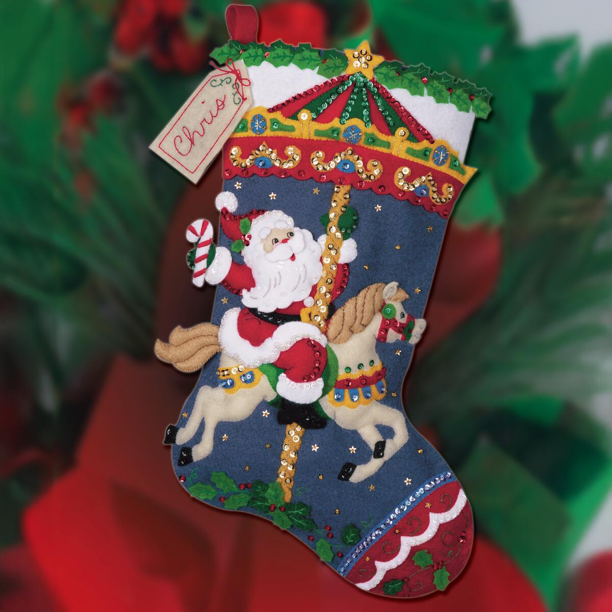 Carousel - Bucilla Digital Stocking Pattern - Etsy
