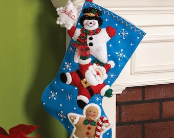 Stars of Christmas - Bucilla Digital Stocking Pattern