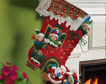 Decorating the Shoe Stocking - Bucilla Digital Pattern
