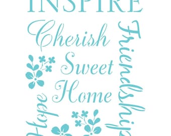 Inspirational Words - Martha Stewart SVG Stencil Bundle