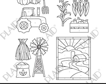 Auf dem Bauernhof - Gallery Glass Digital Pattern Pack