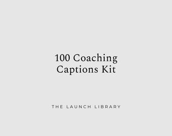Coaching Instagram Beschriftungen | 100 Ready-to-Post Posts für Coaches, beratende und dienstleistungsbasierte Unternehmen | Google Doc