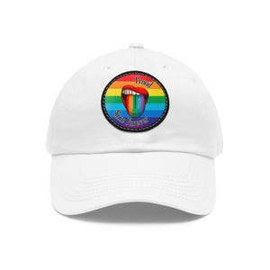 Dad Hat with Leather Patch (Round)