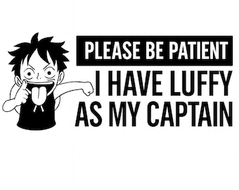 Ruffy Auto Aufkleber: Lustiger Anime One Piece Fensteraufkleber