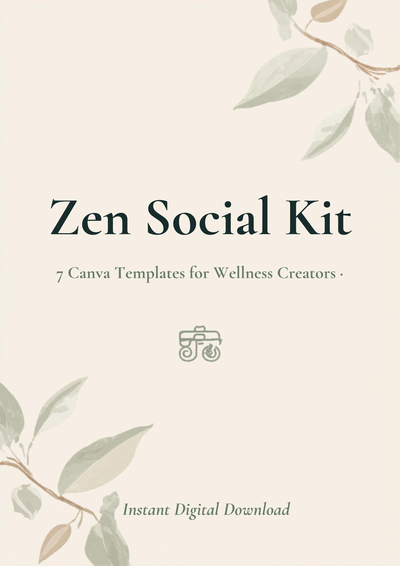 Canva Templates for Wellness Coach | Zen Mindfulness Instagram ...