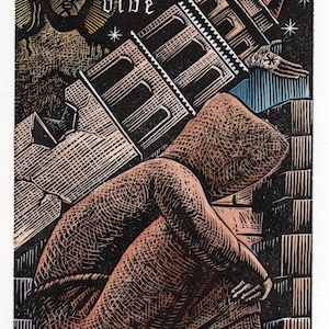 St. Francis and the San Damiano Cross (Rebuild the Church) original art