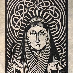 Untier von Knoten Undoer von Knoten Heilige Mutter Maria zeitgenössische Ikone Keltisch