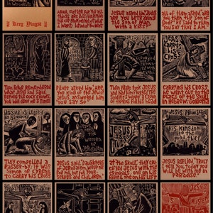 The Way of the Cross in Woodcuts Stations of the Cross portfolio or digital download image 3