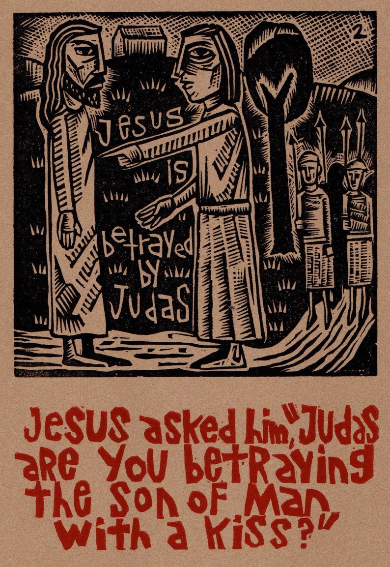 The Way of the Cross in Woodcuts Stations of the Cross portfolio or digital download image 8