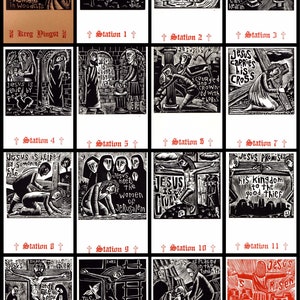 The Way of the Cross in Woodcuts Stations of the Cross portfolio or digital download image 4