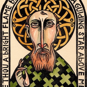 Columba of Iona celtic christian prayer saint icon