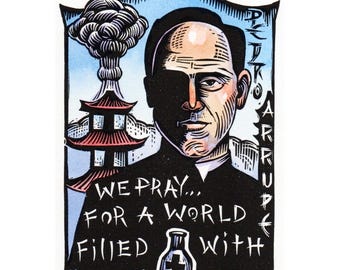 Pedro Arrupe icon of peace