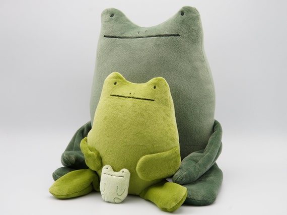 Choice of One Mini Squishy Frog Mochi Minky Nugget Plush 