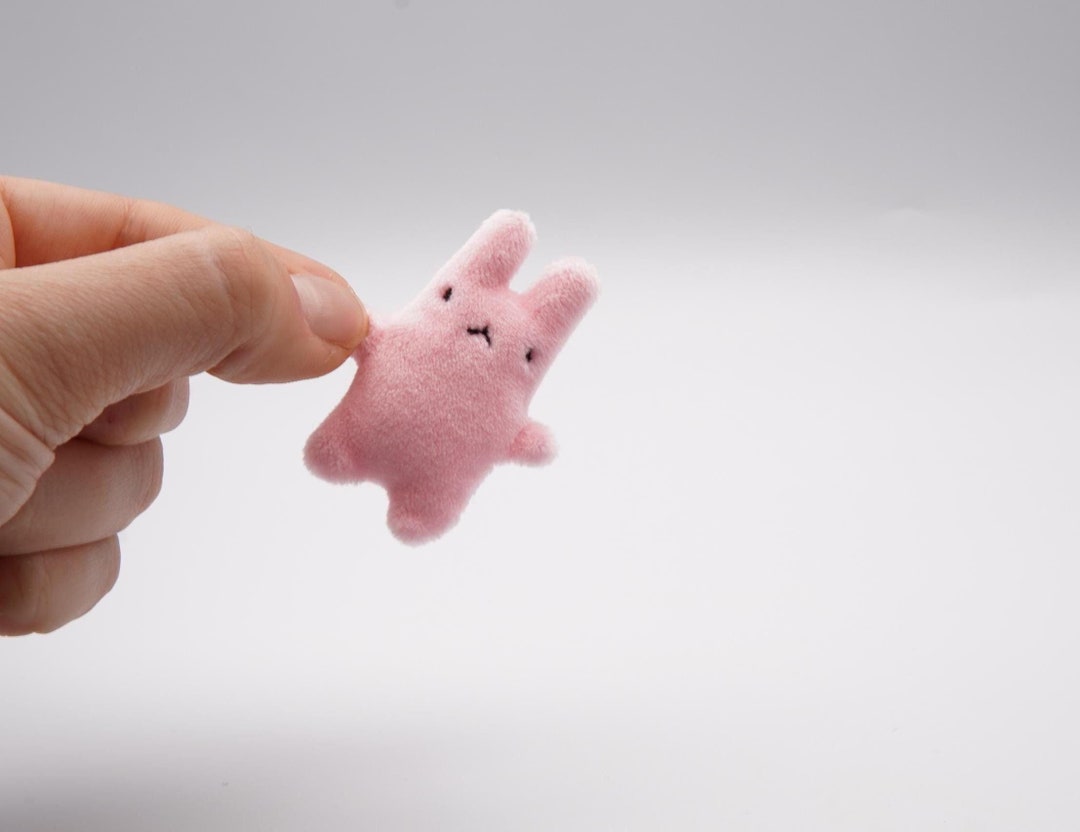 Mini Squishy Bunny Rabbit Mochi Minky Nugget Plush - Bubblegum Pink - Etsy