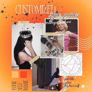Guía de estilo astrológico personalizado: Signo ascendente y Venus / Descarga de moda digital personalizada / Reserva tu estilo según tu carta natal