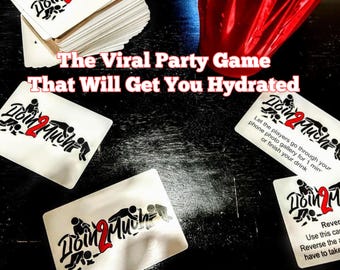 Doin2Much Adult Drinking Game | Fun Party Game for Game Night | 21+ Card Game with Dares, Shots, & Laughs