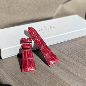 Alligator Strap Compatible Cartier Tank Divan Handmade Strap 20mm Exotic Leather Italian