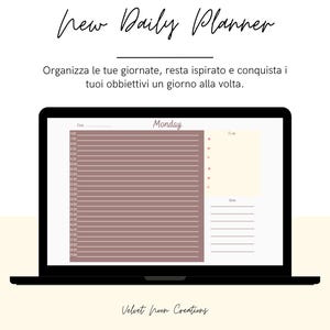 Daily Planner minimal - Agenda giornaliera stampabile PDF - Planner organizzativo da scaricare