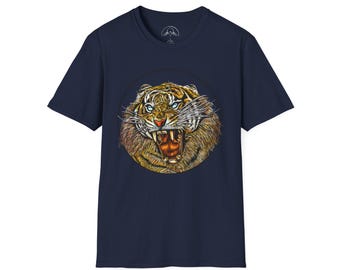 Lion Spirit T-Shirt: Raw Power, Courage Design