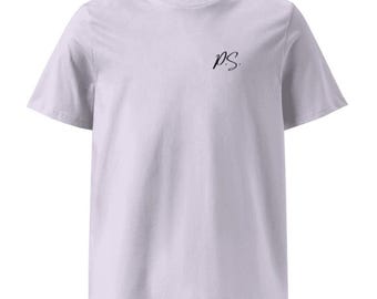 Tシャツ パープル – フロントロゴ – メンズTシャツ – ストリートウェアフィット – オーガニックコットン – ミニマルモダニズム – ラグジュアリーTシャツ – 倫理的に生産