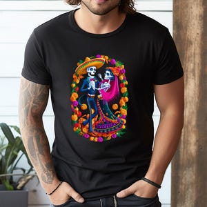 Day Of The Dead Dancing Skeletons Dia De Los Muertos Mexican T-Shirt, Sweatshirt, Hoodie, Tote Bag - 283086