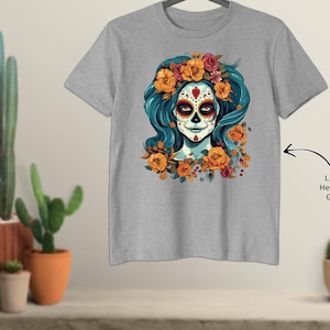Day of The Dead La Catrina Dia De Los Muertos Sugar Skull Art T-Shirt, Sweatshirt, Hoodie, Tote Bag - 283087