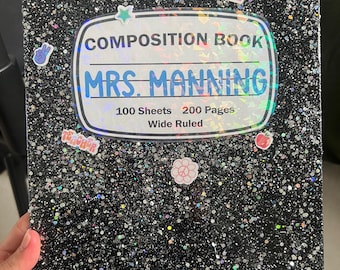 composition notebook clipboard