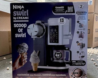 Máquina para hacer helados Ninja CREAMi Scoop & Swirl 13 en 1