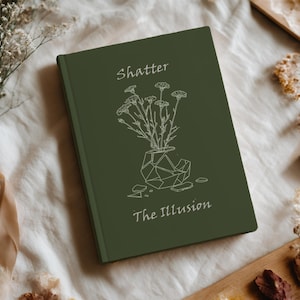 Dark Floral Bullet Journal Shatter the Illusion, therapy writing notebook, spiritual shadow work planner, A5 A4 B5 sizes, dot line blank