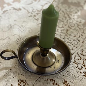 Princess House Brass Chamberstick Candle Holder