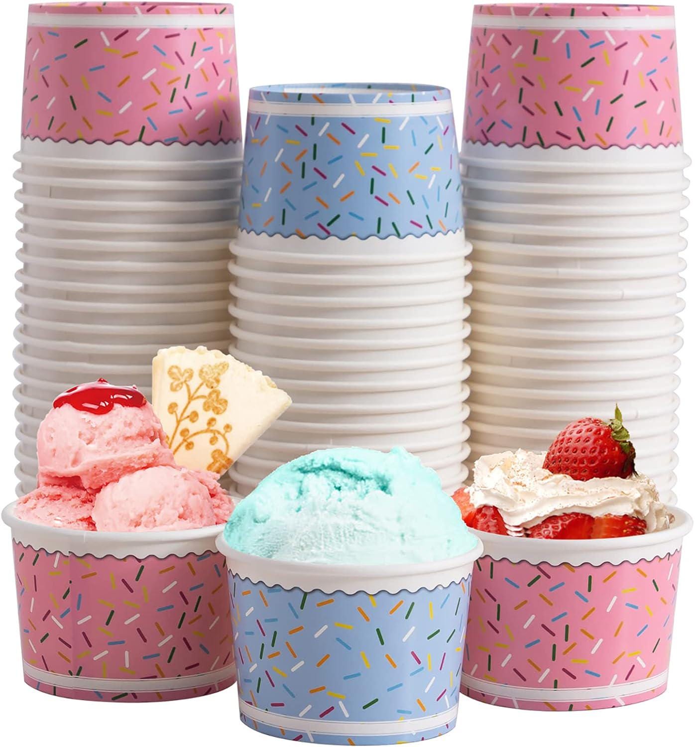 40 Pack Ice Cream Bowls And Spoons Set For Kids Bulk