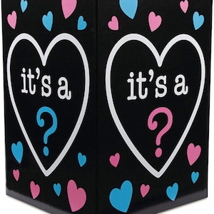 Gender Reveal Balloon Box, Unisex, 24 Inch Tall