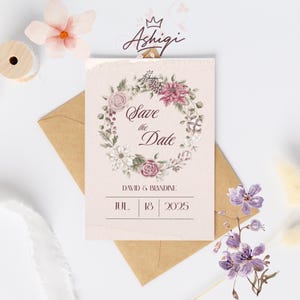 invitation mariage / kit mariage / template Canva / save the date mariage /carte de remerciement mariage / modèle digital