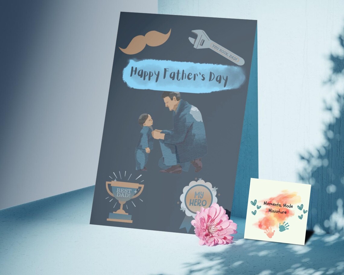 Printable Father's Day Card, Greeting Cards for Dad, Digital ...