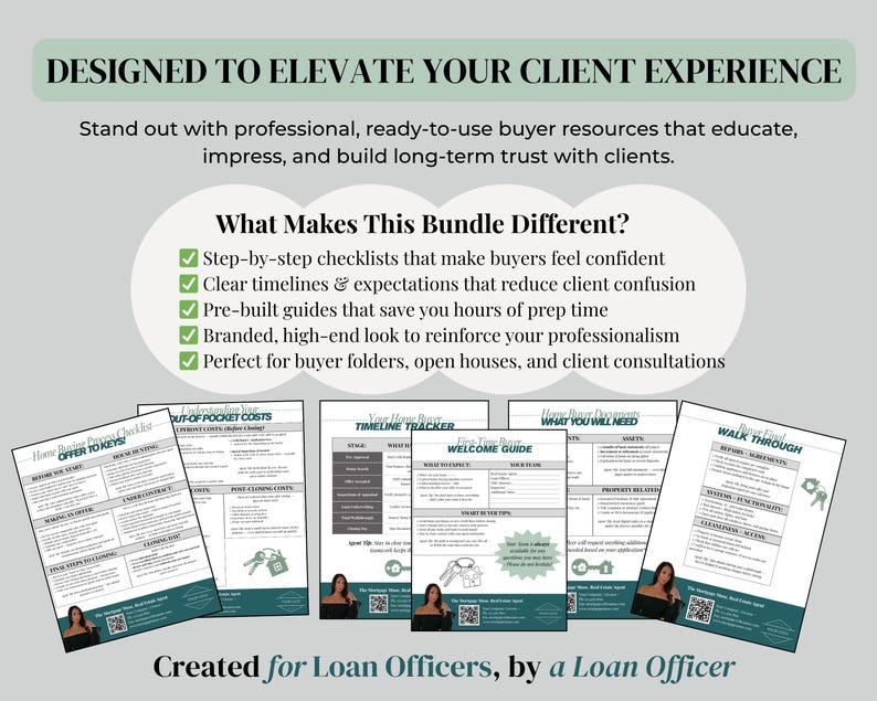 Realtor Home Buyer Guide Templates: Editable Client Resources, 6 ...