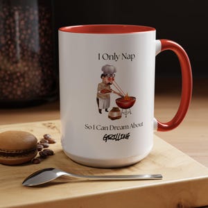 Funny Barbecue Chef Coffee Mug, Gift for Grill Lovers, BBQ Enthusiast Mug, Nap Time Mug, Dad Gift