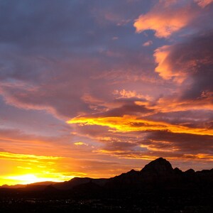 Sunset from a difference Perspective, Sedona, Arizona -Photo Ready for Canvas print
