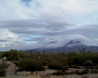 Desert Winters - Photo for Canvas print